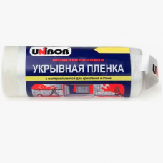 Плёнка укрывная с малярной лентой UNIBOB (0,55х33 м)   