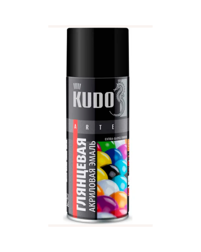 Эмаль KUDO черная глянцевая RAL 9005   