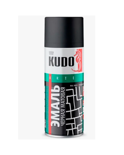 Эмаль KUDO черная матовая RAL 9005 