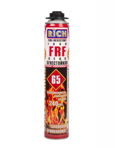 Пена монтажная RICH fire-resistant огнестойкая профессиональная 850гр 114140