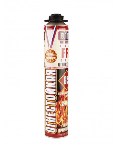 Пена монтажная RICH fire-resistant огнестойкая профессиональная 850гр 114140